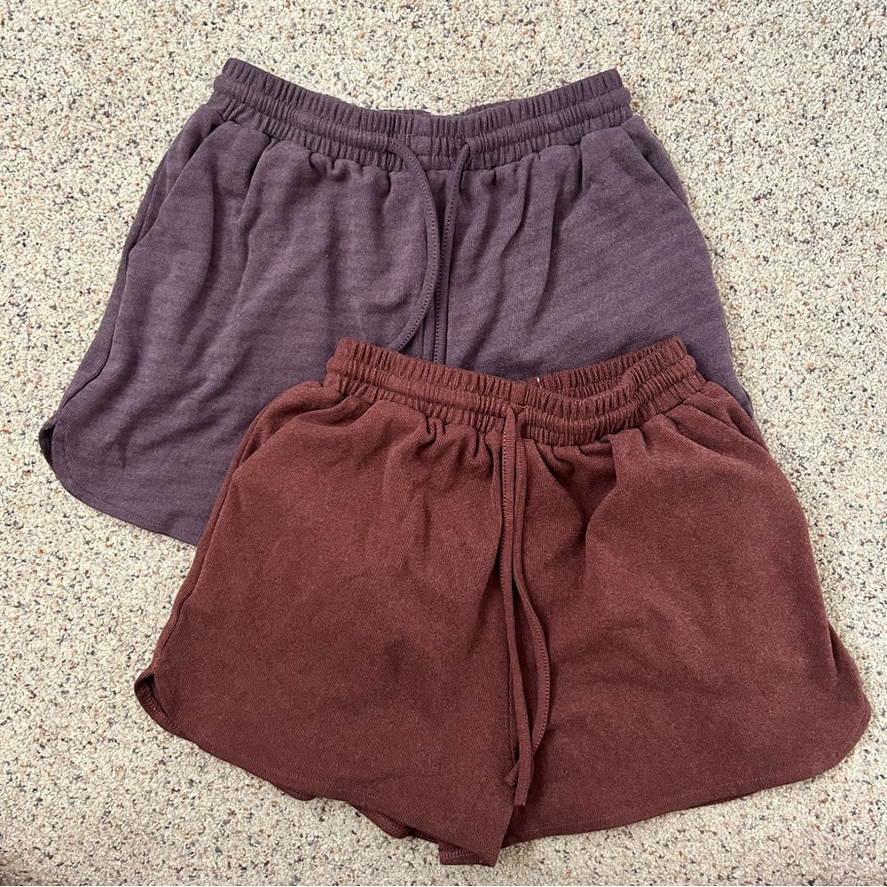 High rise lounge shorts